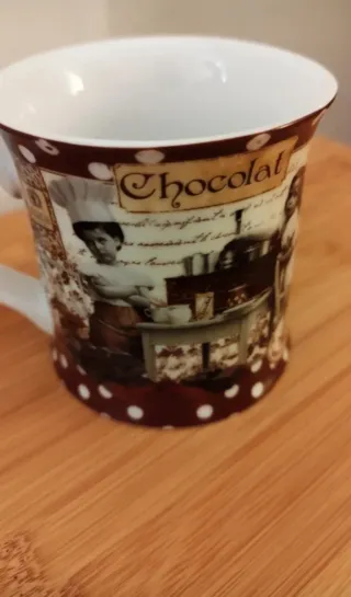 Taza Chocolat Porcelana Vintage