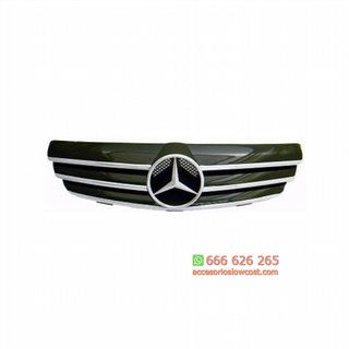 PARRILLA DELANTERA MERCEDES W209, 02- CROMADO/ NE