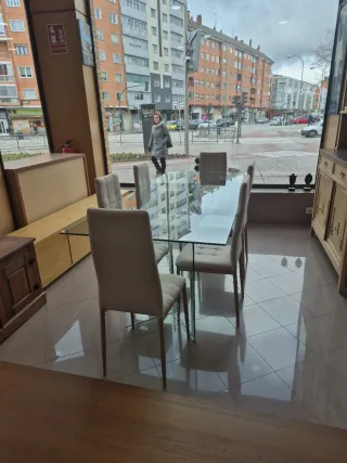 Mesa Kave Home Burano + 6 Sillas