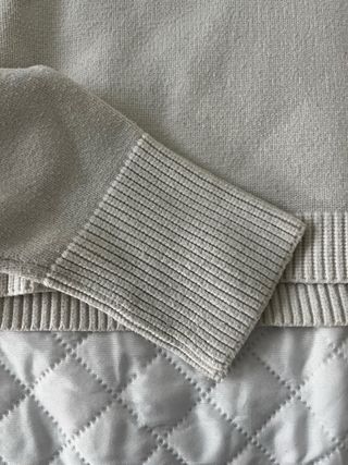 Jersey corto cuello alto blanco