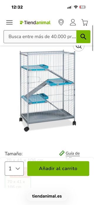 Jaula hurón o rata 70x41x106 cm