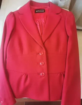 Traje de chaqueta mujer Amitie rojo Corte Inglés