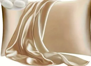 Federa cuscino 100% Seta di Gelso Beige/Oro