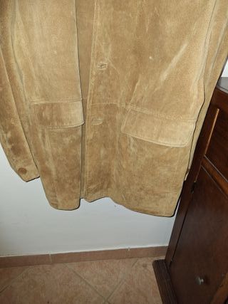 Giacca in pelle scamosciata uomo anni '90 Tg 56