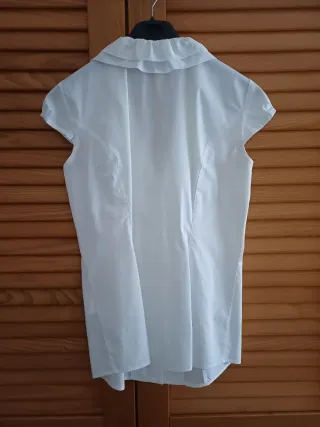 Camicia BPC bianca con rouches