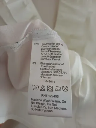 Camicia BPC bianca con rouches