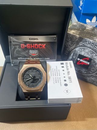 Casio G-Shock GA2100 CasiOak Oro Rosa