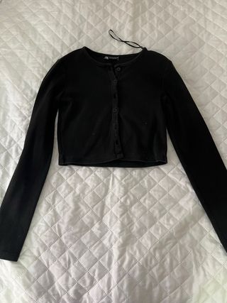 Jersey Zara botones negro