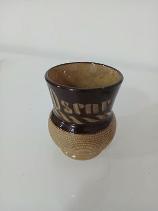 Brocca in Terracotta con Coperchio Legno