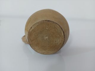 Brocca in Terracotta con Coperchio Legno