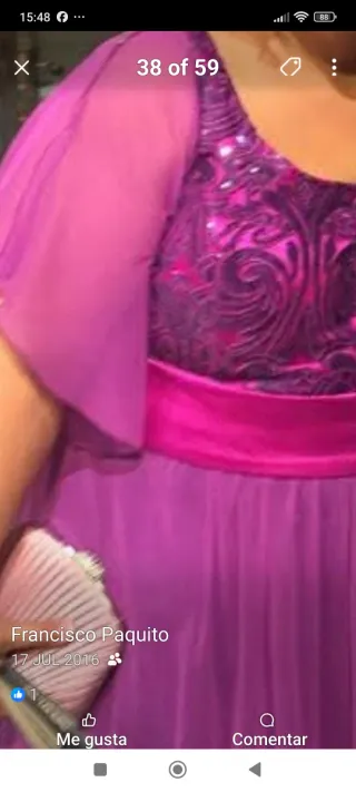 Traje de madrina talla 56