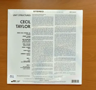 Vinilo Cecil Taylor Unit Structures Blue Note