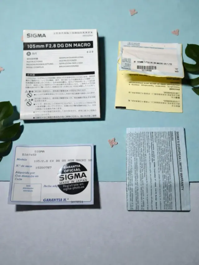 GARANTIA Sigma 105mm F2.8 DG DN Macro Art Sony E