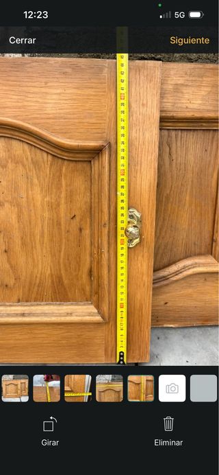 Puertas de armario madera (2 grandes, 2 pequeñas)