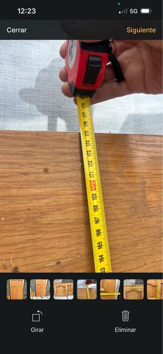 Puertas de armario madera (2 grandes, 2 pequeñas)