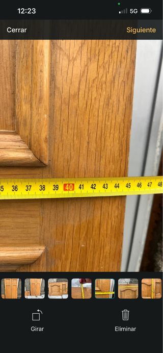 Puertas de armario madera (2 grandes, 2 pequeñas)