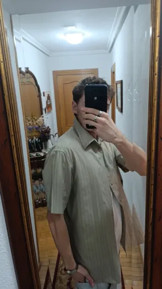 Camisa rayas vintage hombre talla M marca H&M