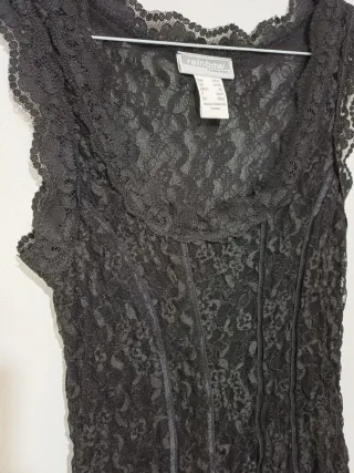 Top Pizzo Nero Rainbow Taglia L/40/12