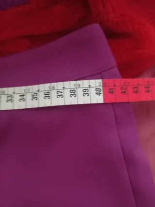 Pantalón elegante rosa morado mujer