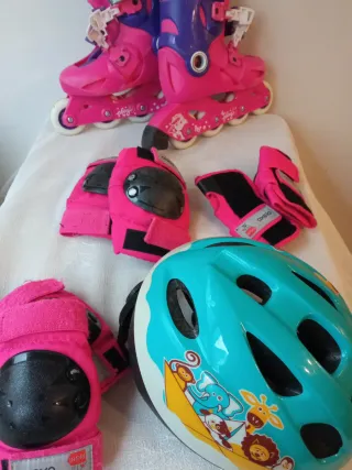 Patines Roller Play 3 niña y accesorios