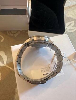 Reloj Seiko Titanium Chronograph Azul/Plateado