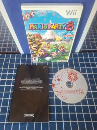 Wii MARIO PARTY 8 ORIGINAL COMPLETO