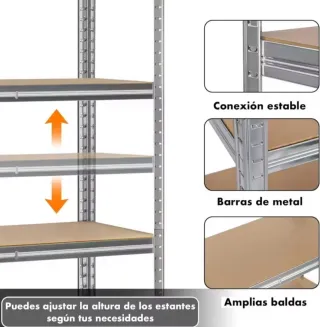 Estantería galvanizada 180*90*40 PRECINTADA