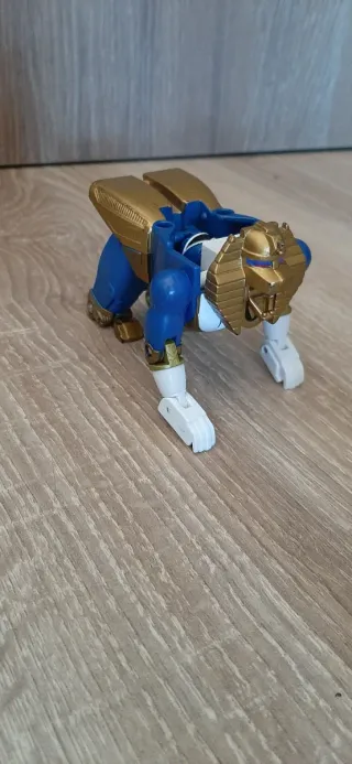 Power Rangers Zeo Zord León Azul Transformable