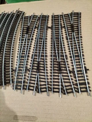 Vías de tren HO nuevas sin usar