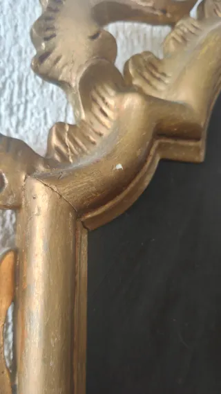 Imagen Virgen y Niño en Cornucopia dorada