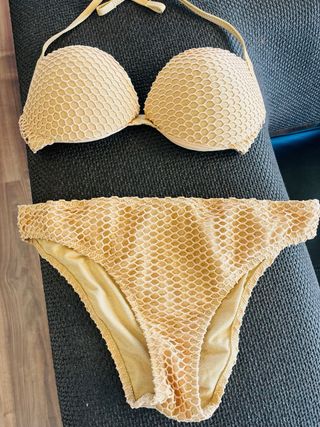 Bikini Calzedonia Malla Dorado