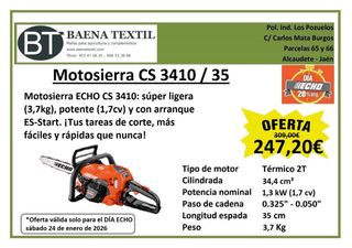 Motosierra ECHO CS 3410 35cm