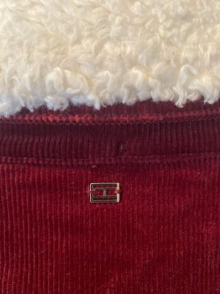 Cazadora Tommy Hilfiger Roja Corduroy
