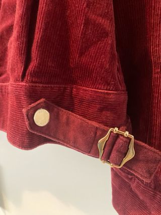 Cazadora Tommy Hilfiger Roja Corduroy
