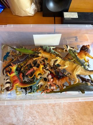 Lote animales y dinosaurios de juguete