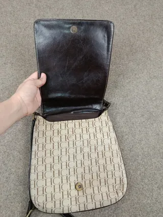 Bolso Carolina Herrera Beige y Marrón