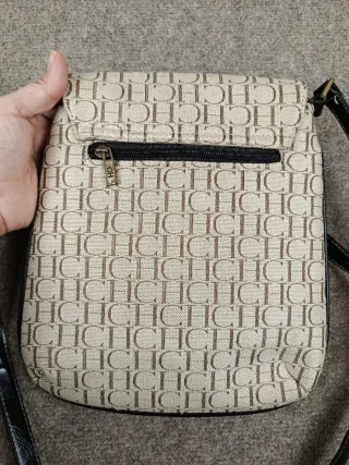 Bolso Carolina Herrera Beige y Marrón