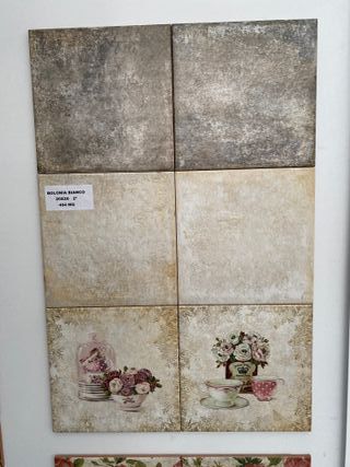 Azulejos Círculo Azul, Blanco y Gris ¡OFERTA!