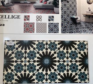Azulejos Círculo Azul, Blanco y Gris ¡OFERTA!