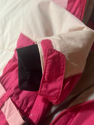 Mono de Nieve Infantil Rosa y Blanco