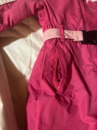 Mono de Nieve Infantil Rosa y Blanco