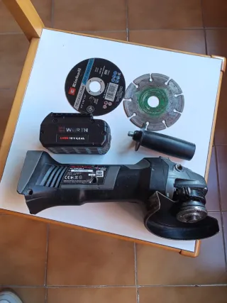 AMOLADORA RADIAL WURTH BATERÍA 18V