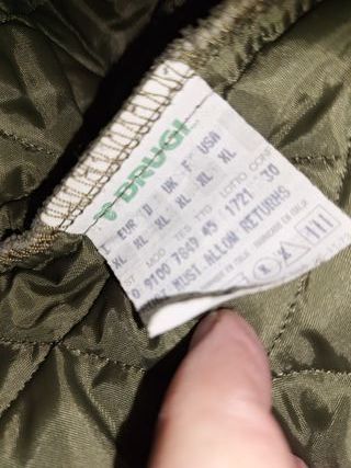 Giacca trapuntata uomo verde