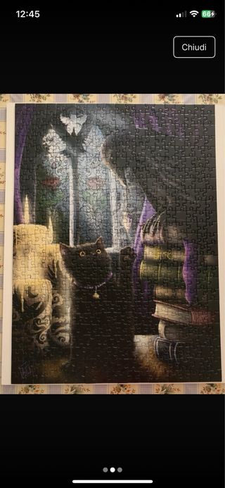 Puzzle Ravensburger 500 pezzi Gatto Nero