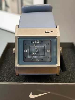 Reloj Nike Timing Cuadrado Azul/Plata