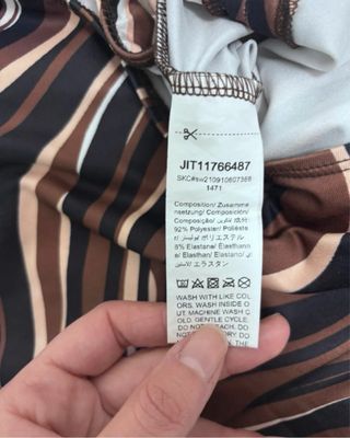 Minigonna Shein fantasia marrone/nera/beige. Tg S.