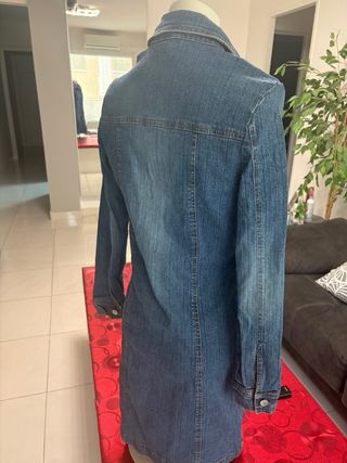 Vestido vaquero elástico T-M