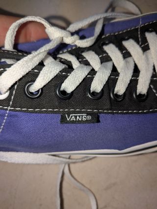 Vans Authentic Bicolor (Morado/Negro) - Talla 43