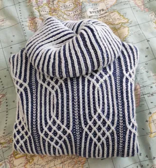 Jersey largo cuello alto