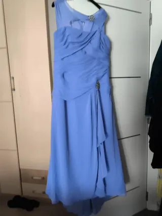 Vestido largo fiesta azul